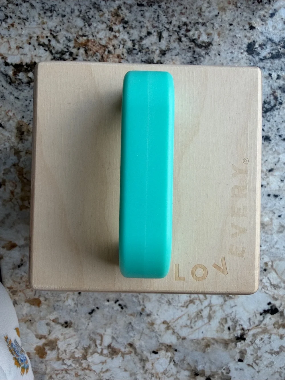 Lovevery Teal Wooden Learning Toy Block
